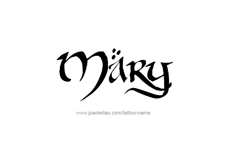 Tattoo Design Name Mary   