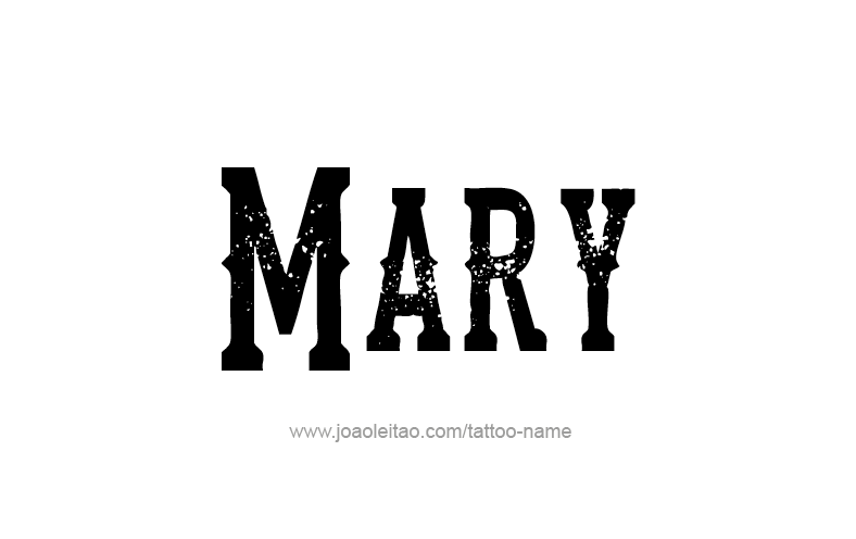 Tattoo Design Name Mary   