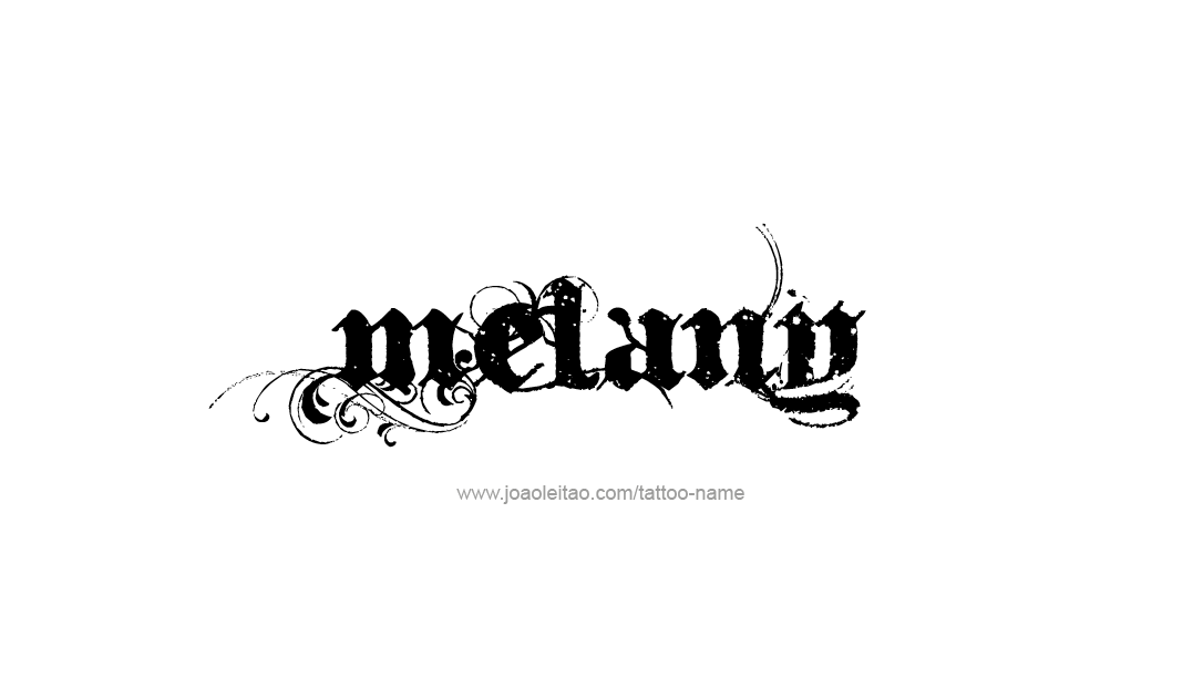 Melany Name Tattoo Designs