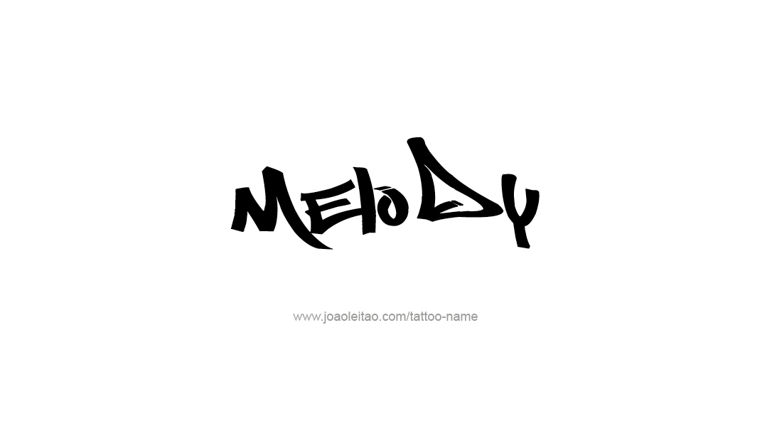 Melody Name Tattoo Designs