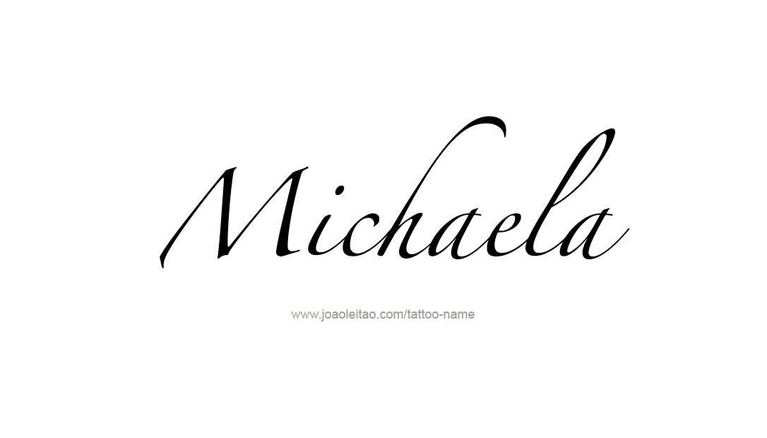 Tattoo Design Name Michaela