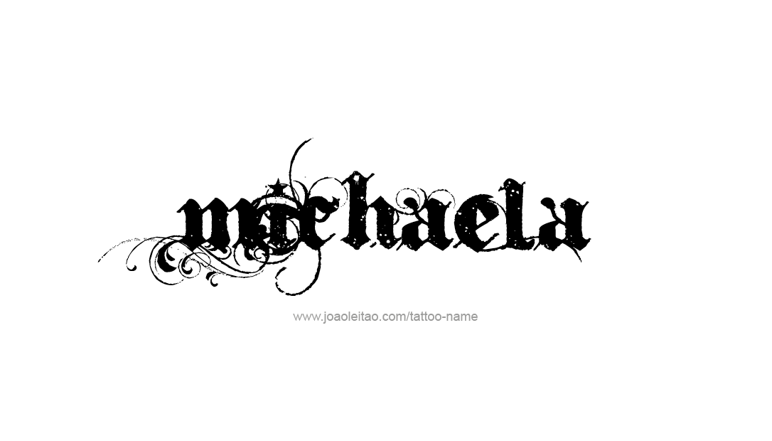 Tattoo Design Name Michaela