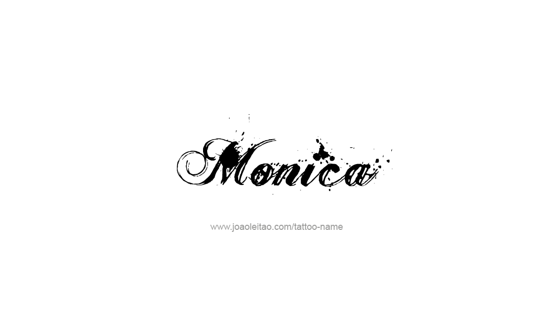 monica name in graffiti