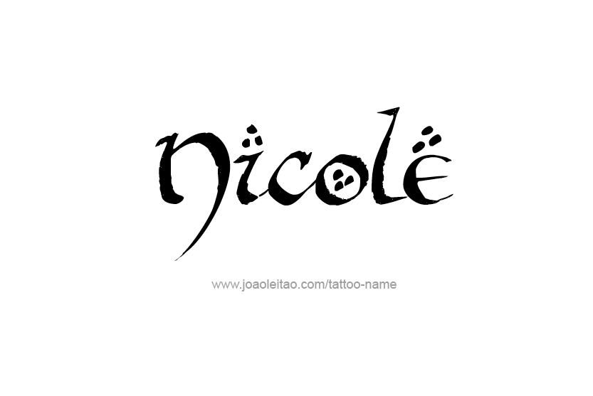 Tattoo Design Name Nicole