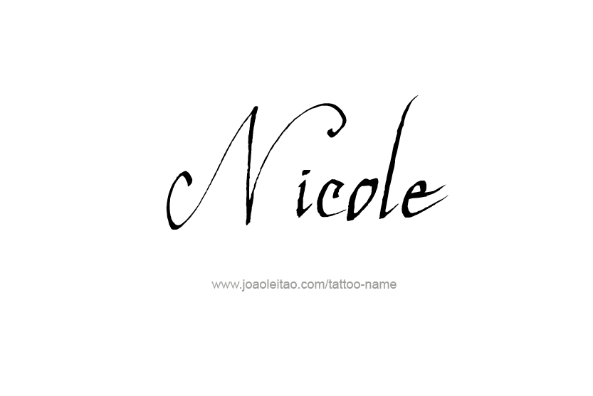 Tattoo Design Name Nicole