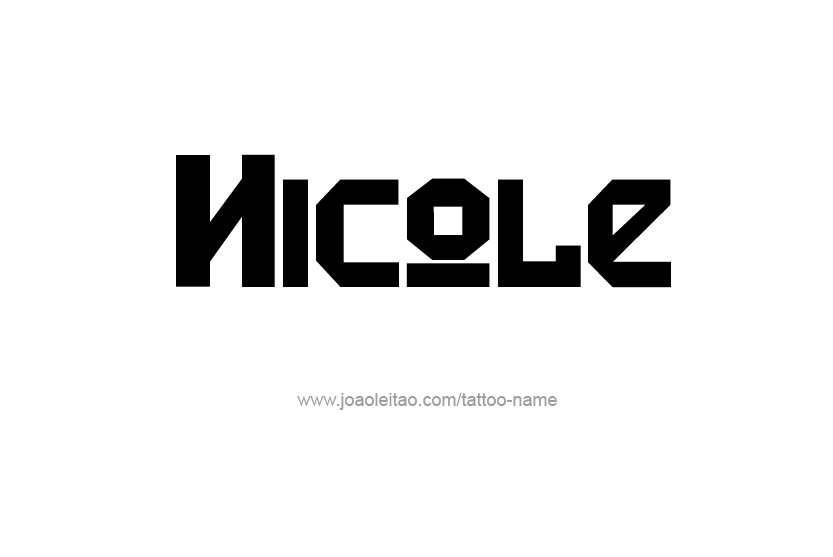 Tattoo Design Name Nicole