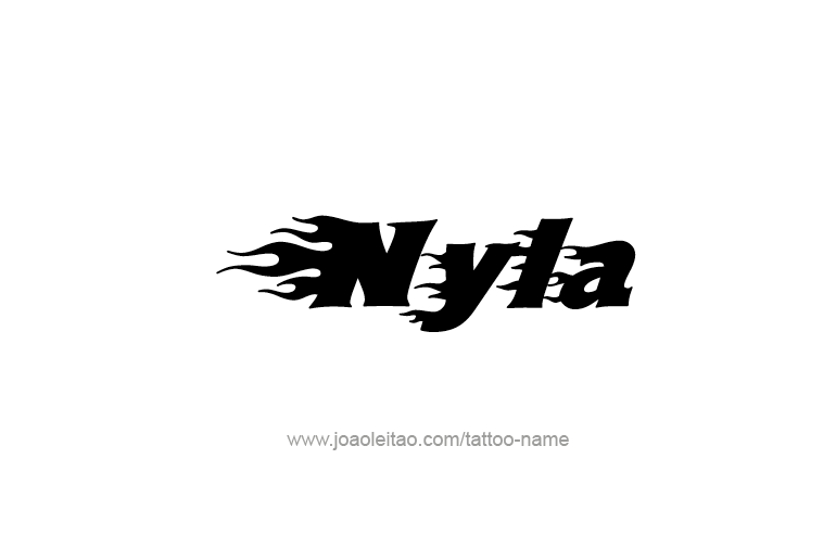 Tattoo Design Name Nyla   