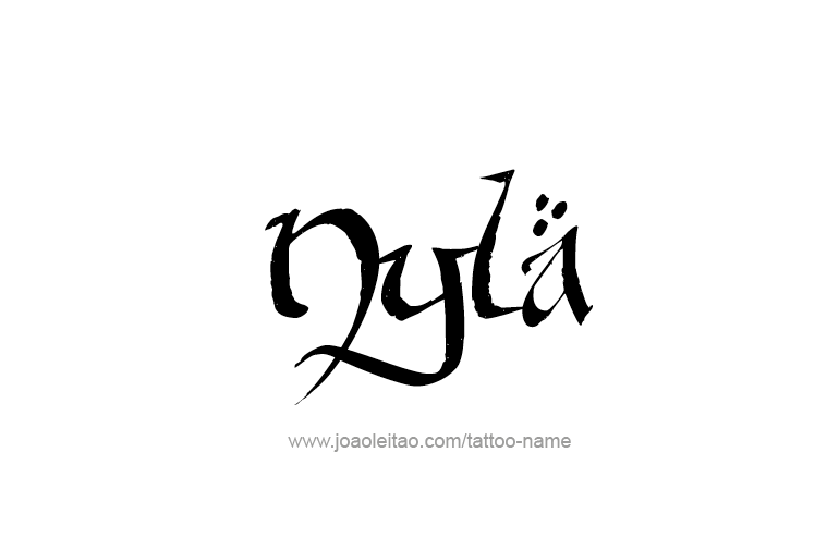 Tattoo Design Name Nyla   