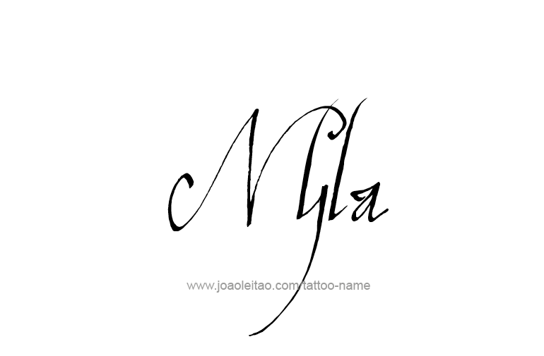 Tattoo Design Name Nyla   