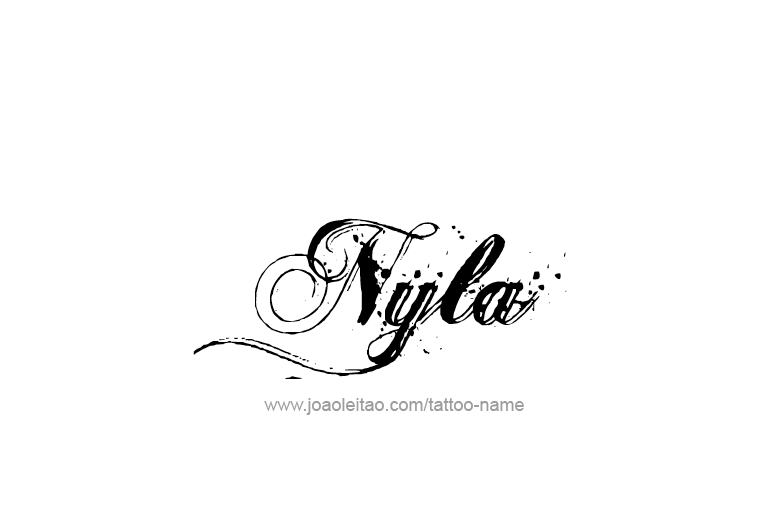 Tattoo Design Name Nyla   