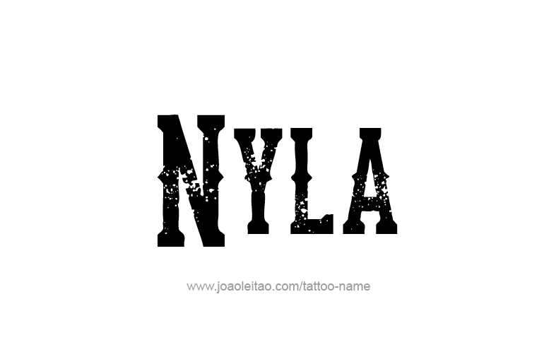 Tattoo Design Name Nyla   