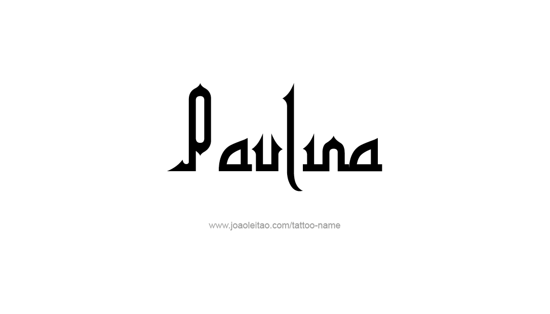 Paulina Name Tattoo Designs