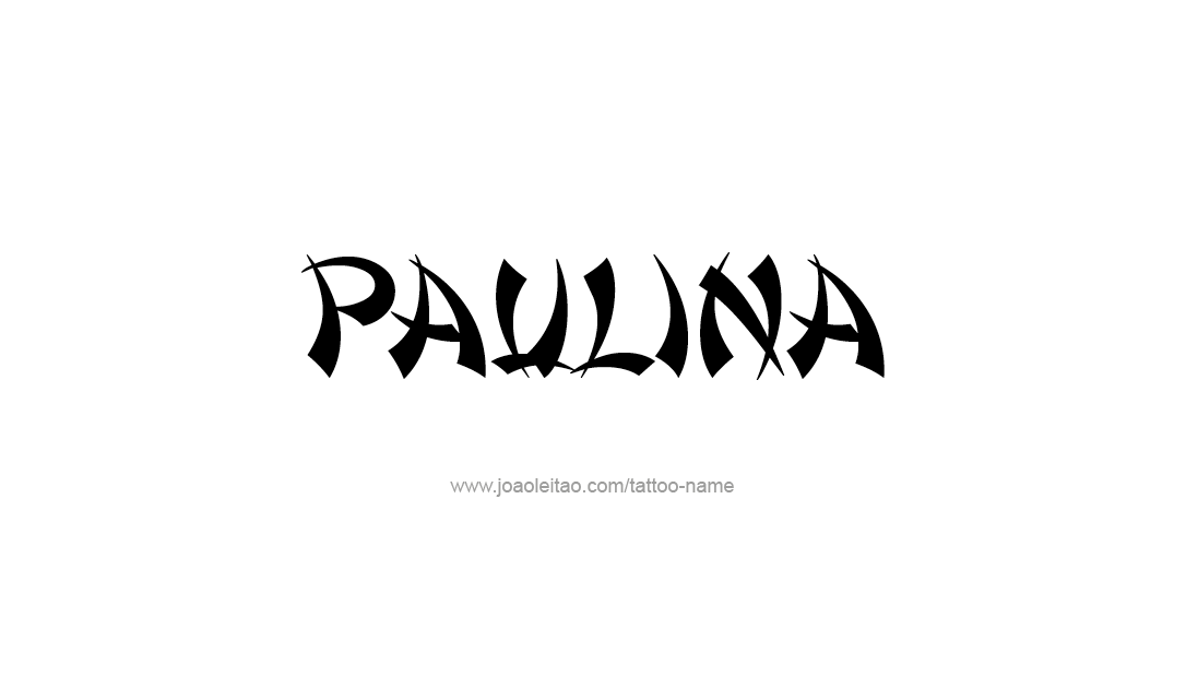 Paulina Name Tattoo Designs