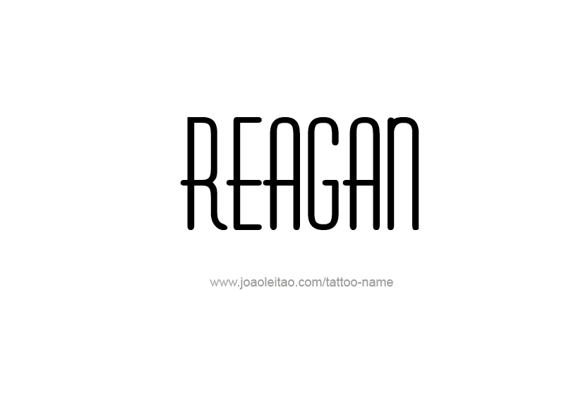 Regan Name Tattoo