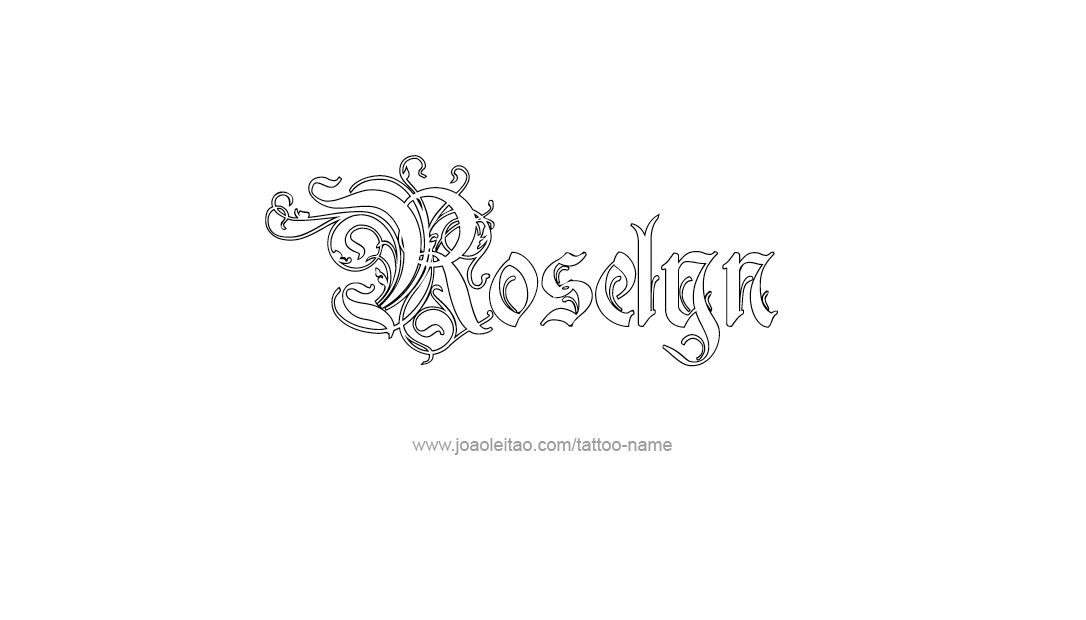 Tattoo Design Name Roselyn  