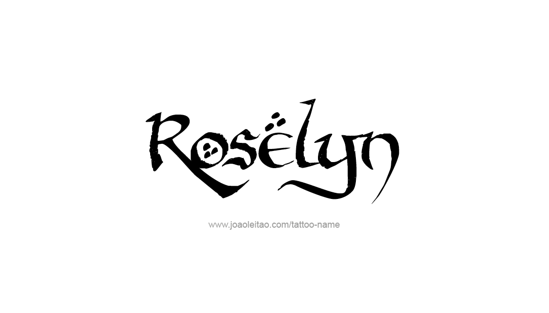 Tattoo Design Name Roselyn  