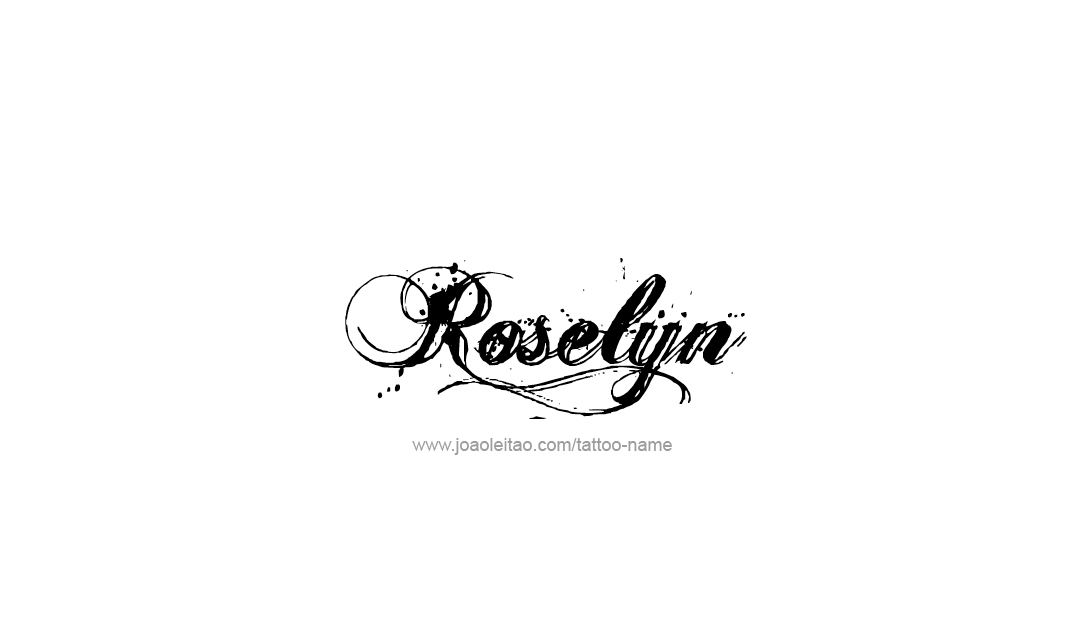 Tattoo Design Name Roselyn  