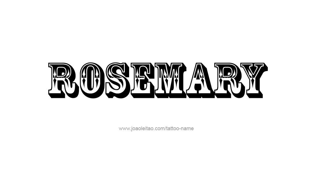  Rosemary Name Tattoo Designs