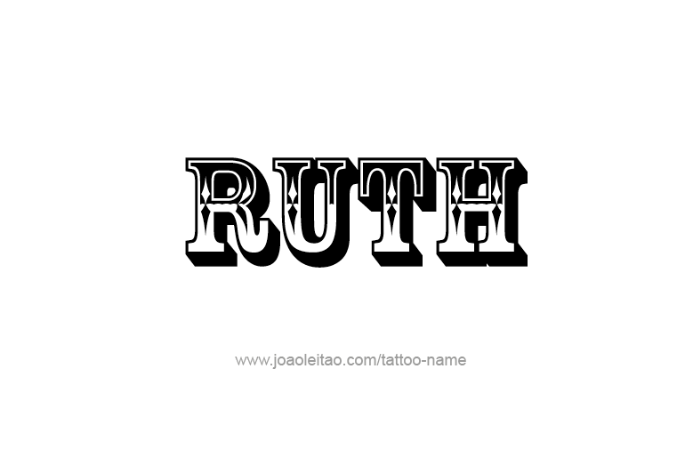 Ruth Name Tattoo Designs