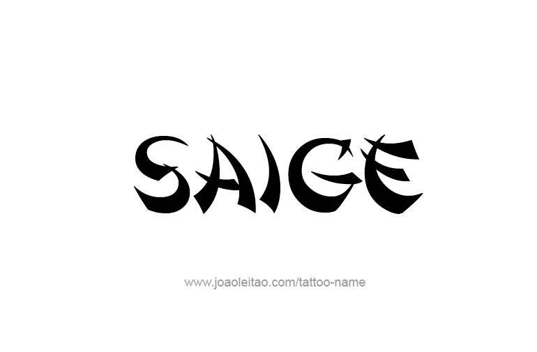 Tattoo Design Name Saige