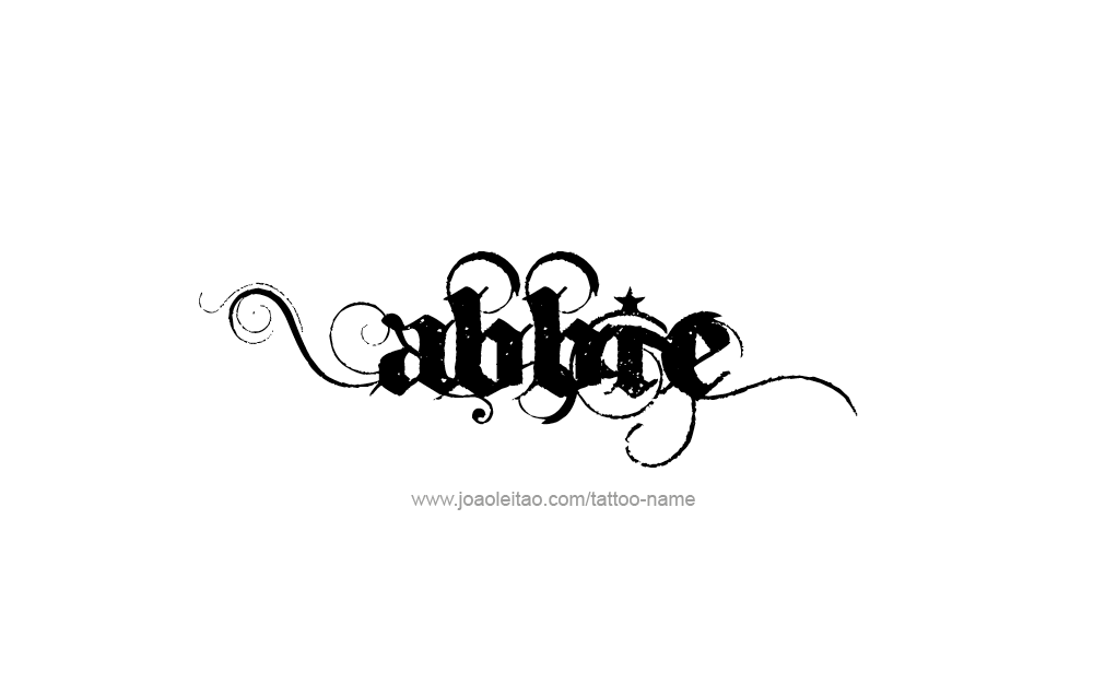 Abbie Name Tattoo Designs