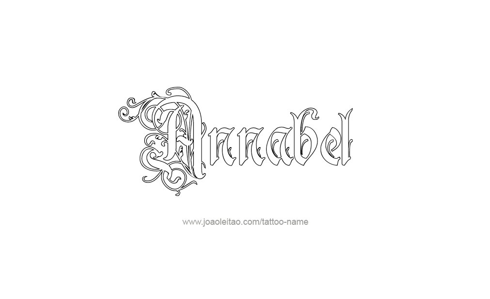 Tattoo Design  Name Annabel   