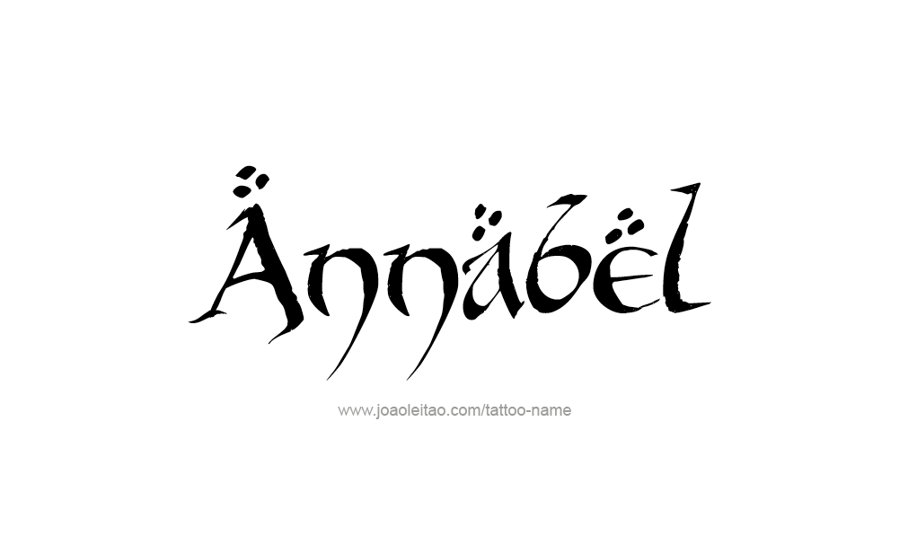 Tattoo Design  Name Annabel   