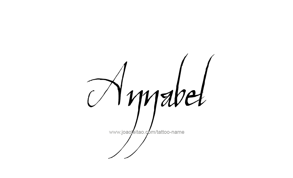 Tattoo Design  Name Annabel   