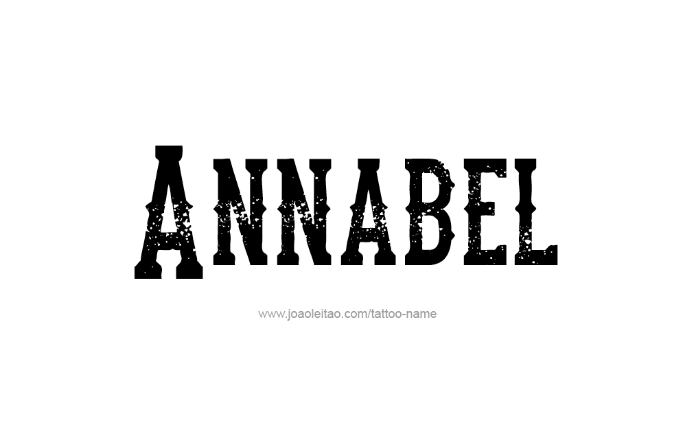 Tattoo Design  Name Annabel   