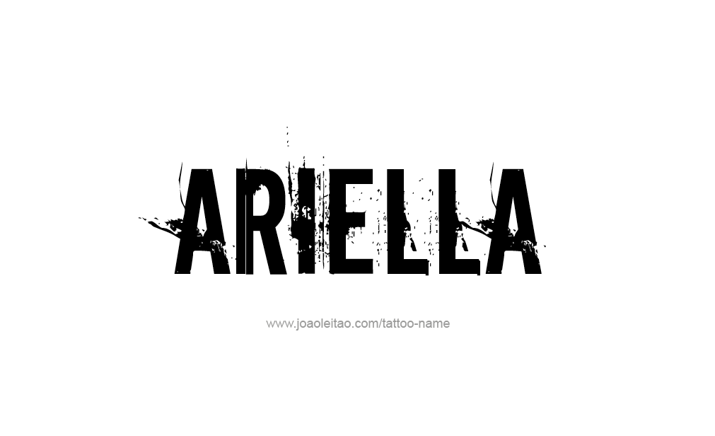 Ariella Name Tattoo Designs