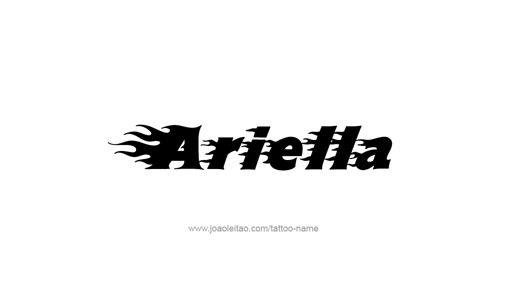Ariella Name Tattoo Designs