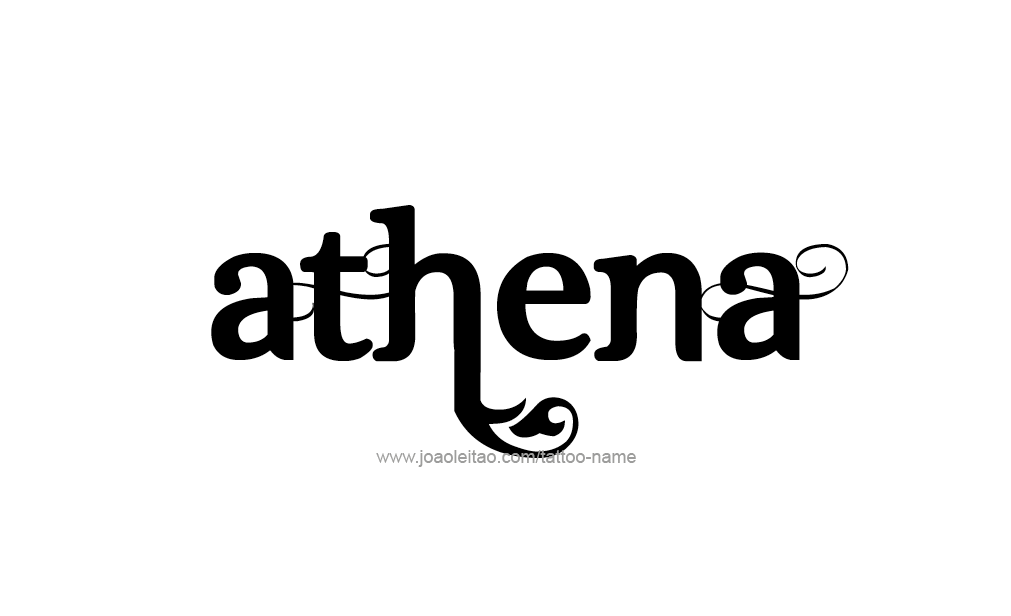 Tattoo Design  Name Athena  