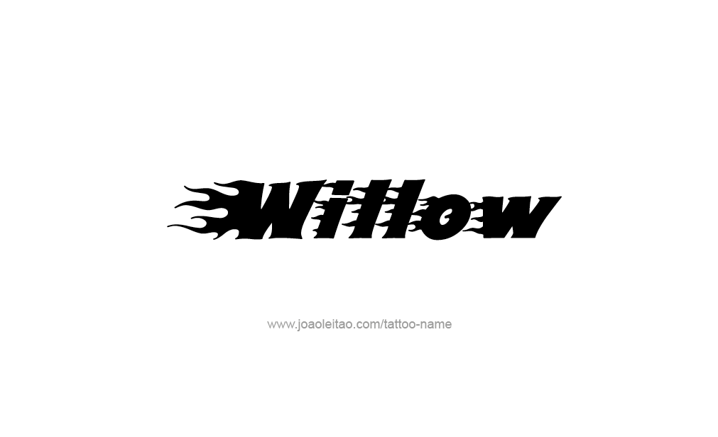 Tattoo Design  Name Willow  