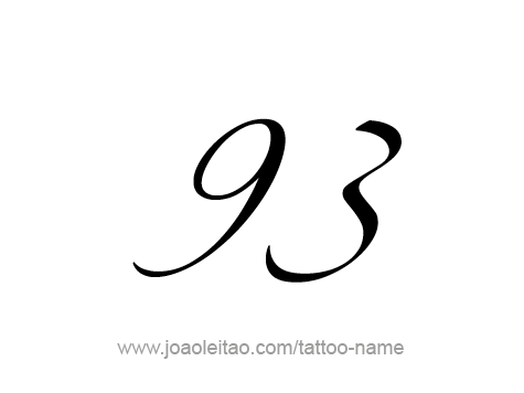 Tattoo Design Number Ninety Three