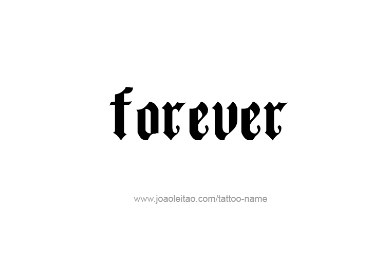 Forever Feeling Name Tattoo Designs - Tattoos with Names