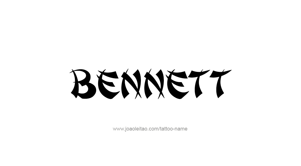 Bennett Name Tattoo Designs