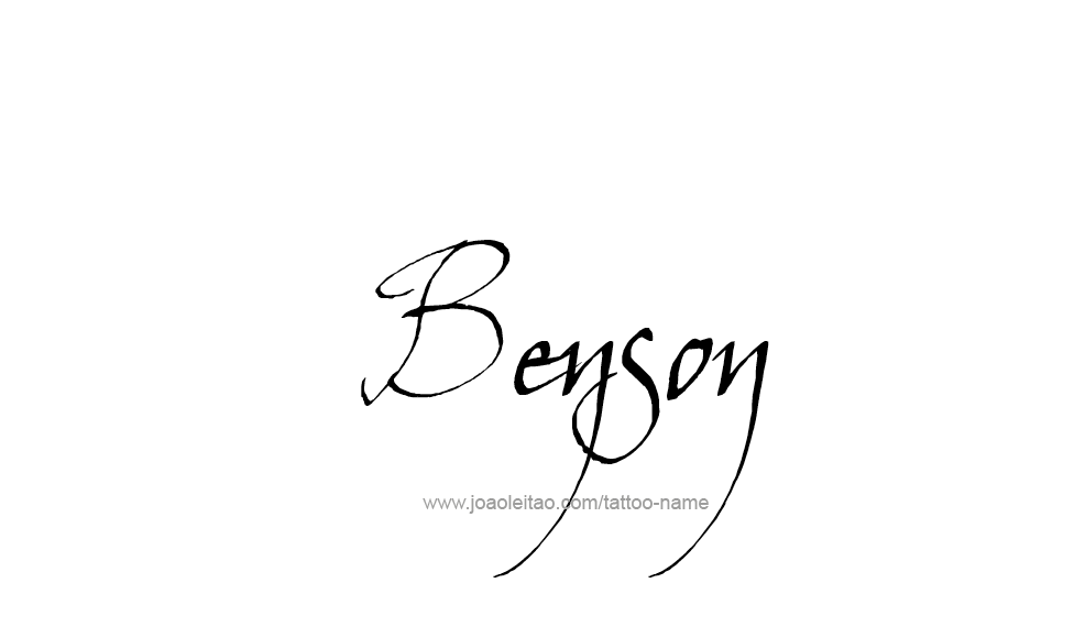 Tattoo Design  Name Benson   