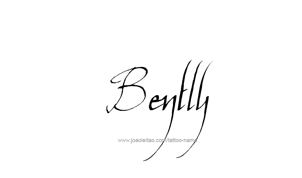 Bently Name Tattoo Designs