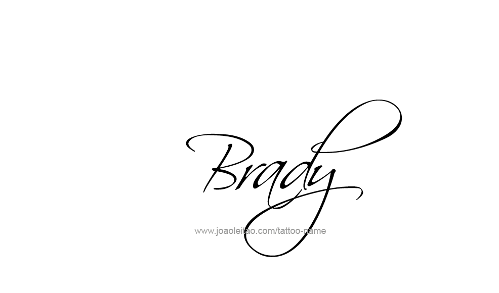 Tattoo Design  Name Brady   