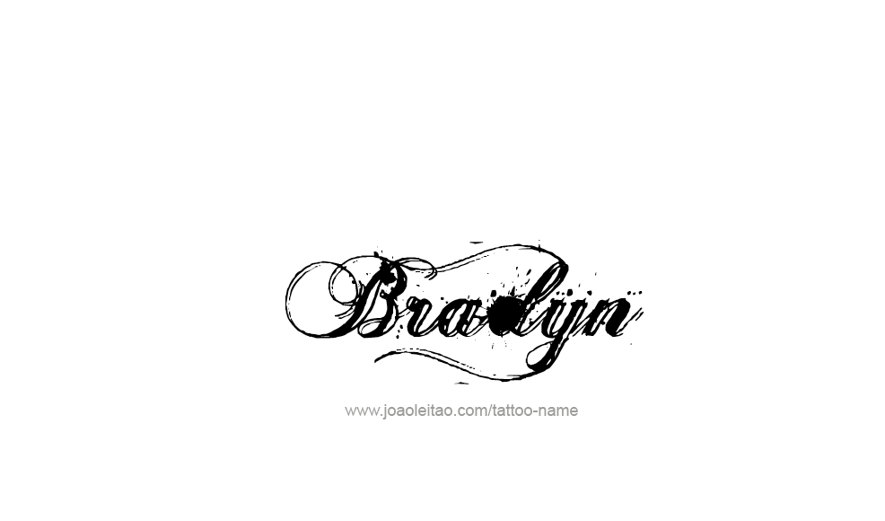 Bradyn Name Tattoo Designs