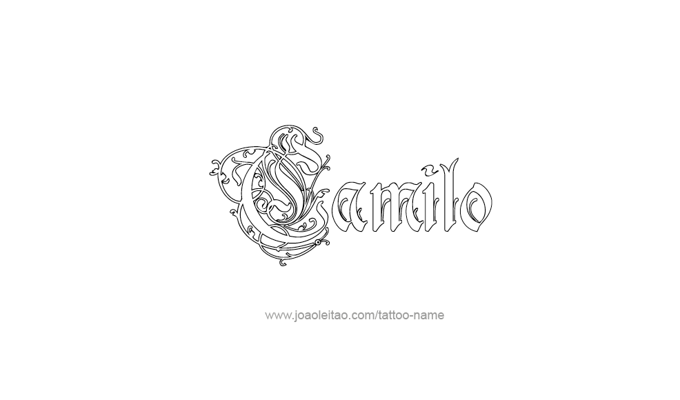 Tattoo Design  Name Camilo   