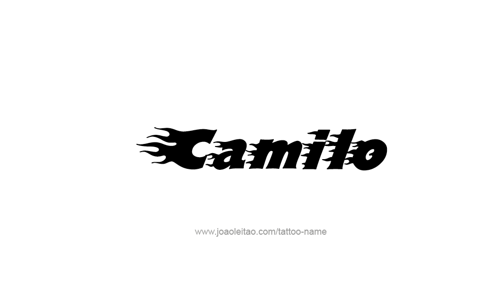 Tattoo Design  Name Camilo   