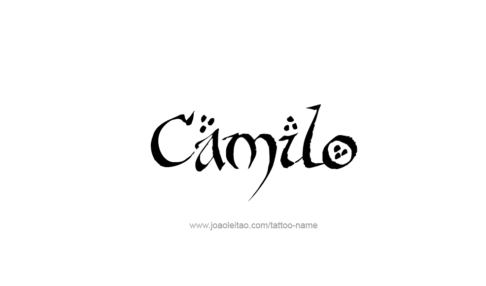 Tattoo Design  Name Camilo   