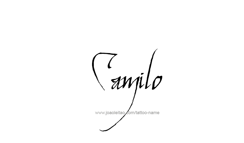 Tattoo Design  Name Camilo   