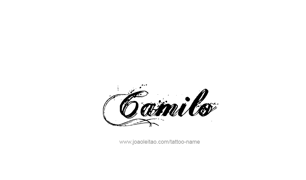 Tattoo Design  Name Camilo   