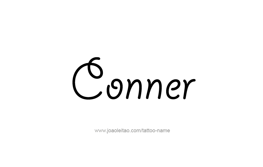 Tattoo Design  Name Conner   