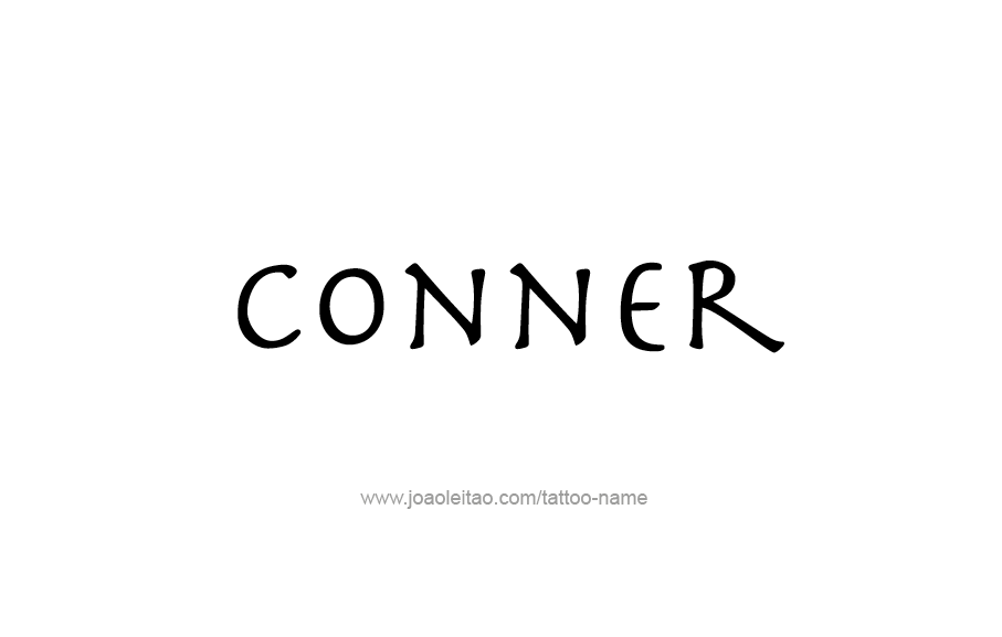 Tattoo Design  Name Conner   