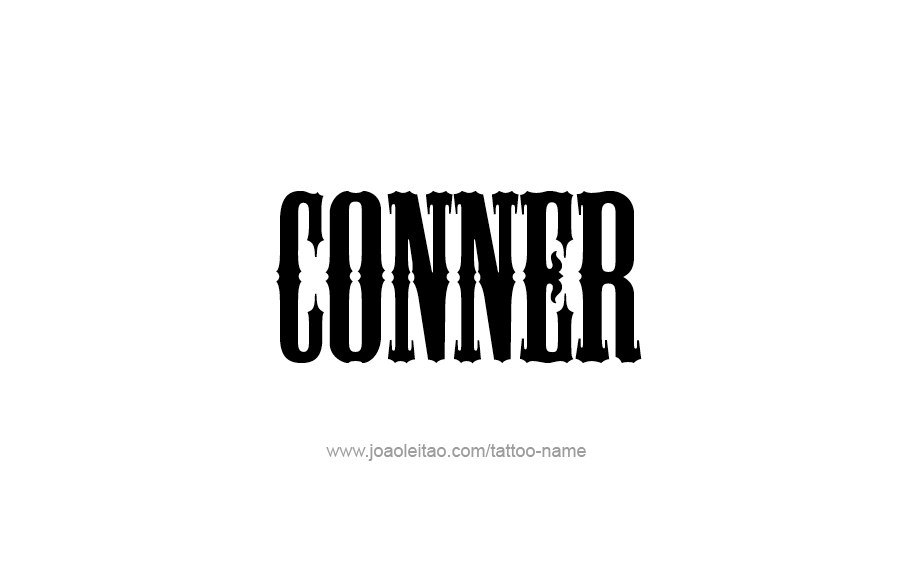 Tattoo Design  Name Conner   