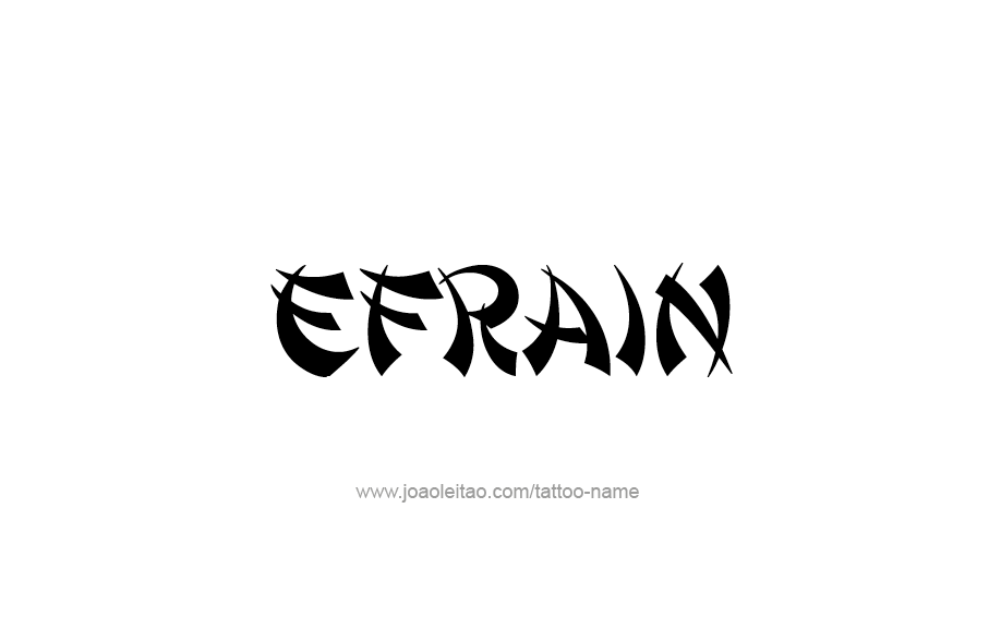 Tattoo Design  Name Efrain