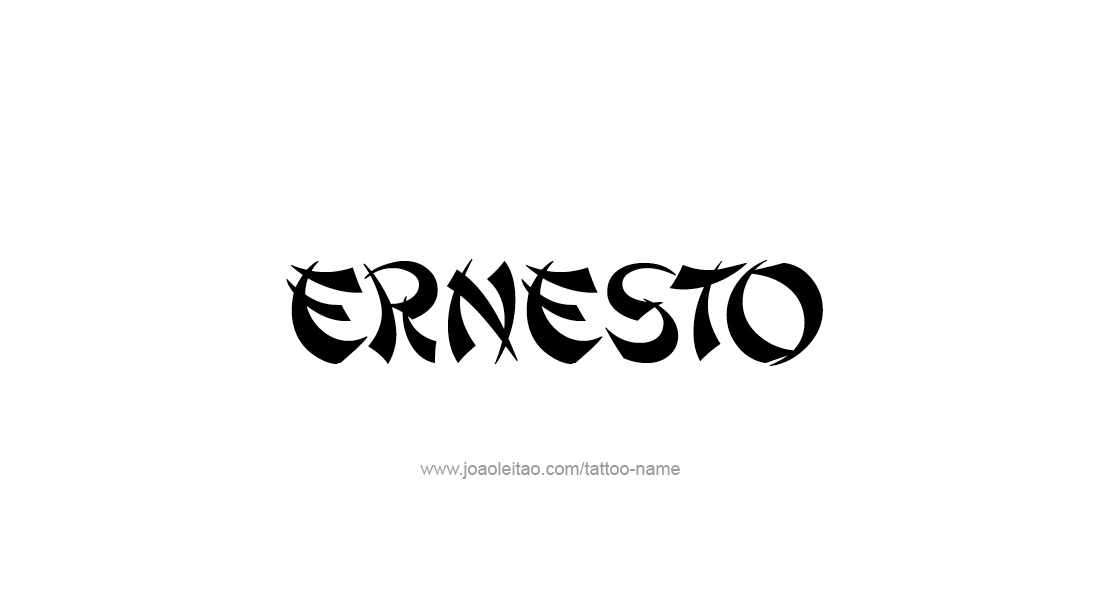 Tattoo Design  Name Ernesto